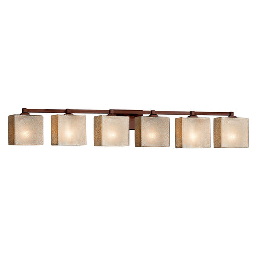 Fusion Six Light Bath Bar Dark Bronze