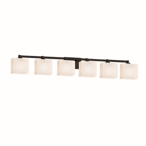 Fusion Six Light Bath Bar Matte Black