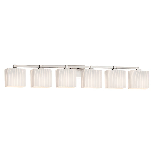 Fusion Six Light Bath Bar Brushed Nickel