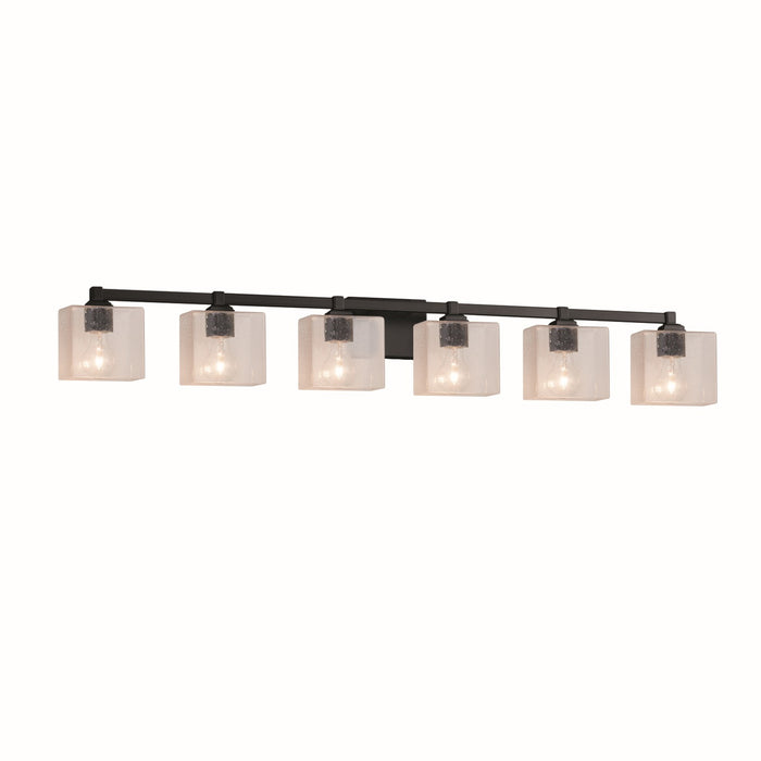 Justice Designs - FSN-8436-55-SEED-MBLK-LED6-4200 - LED Bath Bar - Fusion - Matte Black