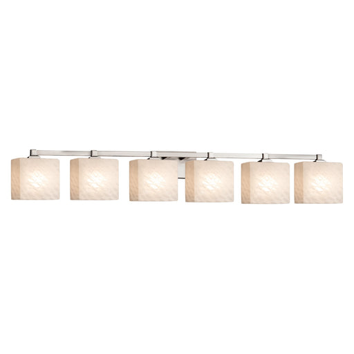 Fusion Six Light Bath Bar Brushed Nickel