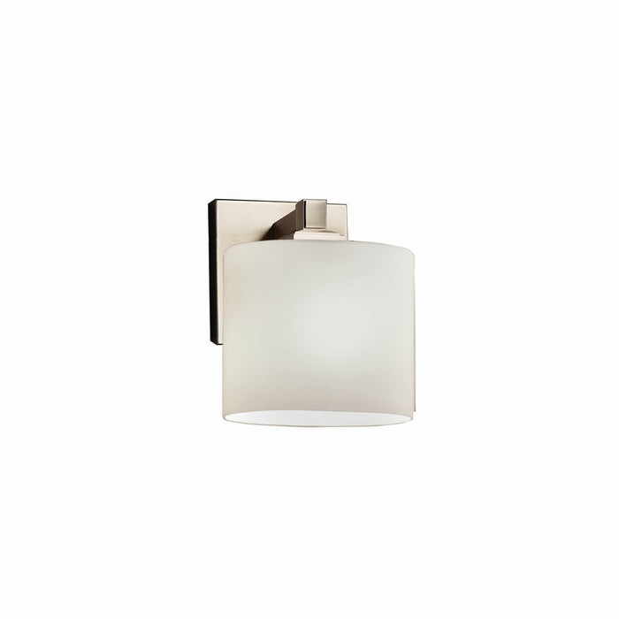 Justice Designs - FSN-8437-30-OPAL-NCKL - One Light Wall Sconce - Fusion - Brushed Nickel