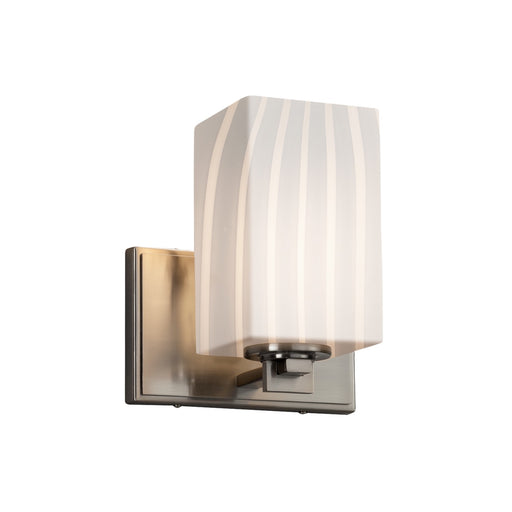 Fusion One Light Wall Sconce Brushed Nickel