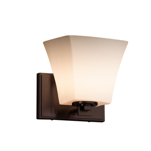 Fusion One Light Wall Sconce Dark Bronze
