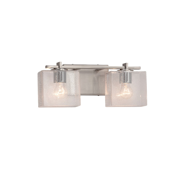 Justice Designs - FSN-8442-55-SEED-NCKL - Two Light Bath Bar - Fusion - Brushed Nickel
