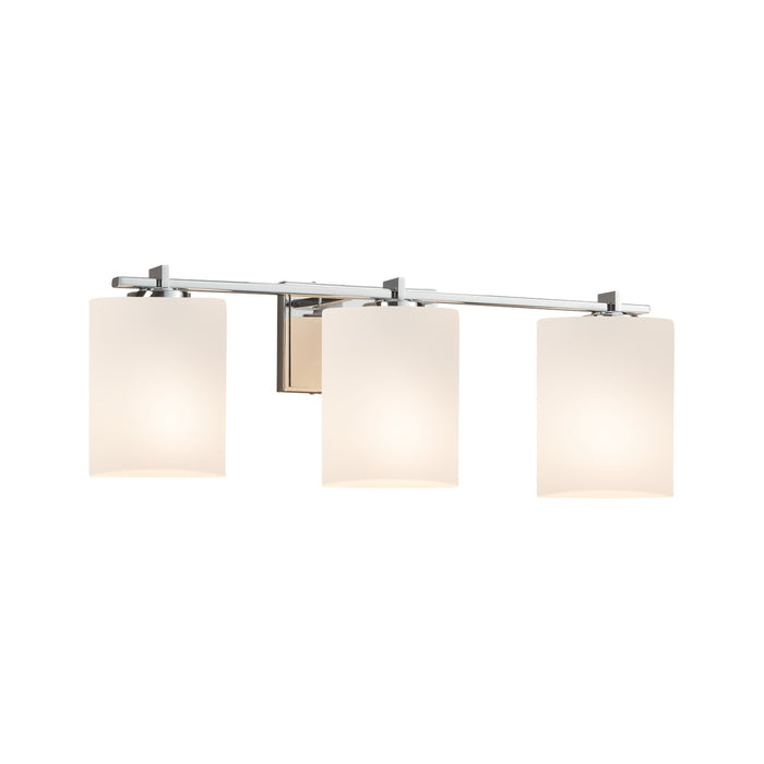Justice Designs - FSN-8443-10-OPAL-CROM-LED3-2100 - LED Bath Bar - Fusion - Polished Chrome