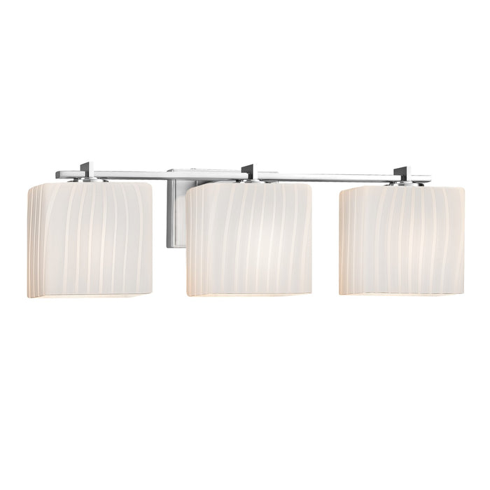 Justice Designs - FSN-8443-55-RBON-CROM-LED3-2100 - LED Bath Bar - Fusion - Polished Chrome