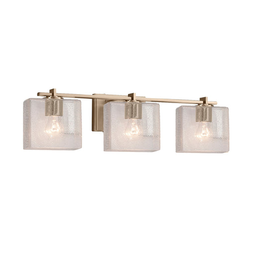 Fusion Three Light Bath Bar Brushed Brass