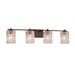 Justice Designs - FSN-8444-15-SEED-DBRZ-LED4-2800 - LED Bath Bar - Fusion - Dark Bronze