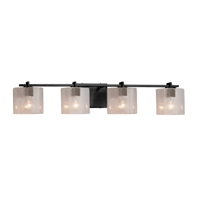 Justice Designs - FSN-8444-30-SEED-MBLK-LED4-2800 - LED Bath Bar - Fusion - Matte Black