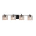 Justice Designs - FSN-8444-30-SEED-MBLK-LED4-2800 - LED Bath Bar - Fusion - Matte Black