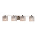 Justice Designs - FSN-8444-30-SEED-NCKL - Four Light Bath Bar - Fusion - Brushed Nickel