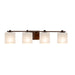 Justice Designs - FSN-8444-30-WEVE-DBRZ-LED4-2800 - LED Bath Bar - Fusion - Dark Bronze