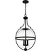 Quoizel - QP6169MBK - Three Light Pendant - Quoizel Pendant - Matte Black