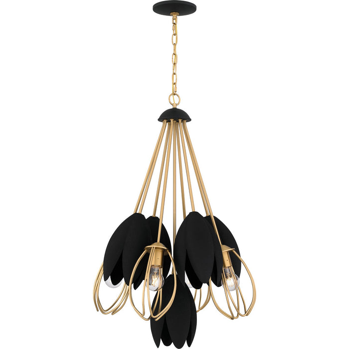 Quoizel - QP6214BWS - Four Light Pendant - Quoizel Pendant - Brushed Weathered Brass