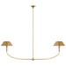 Visual Comfort Signature - TOB 5728HAB-HAB - LED Linear Chandelier - Turlington - Hand-Rubbed Antique Brass