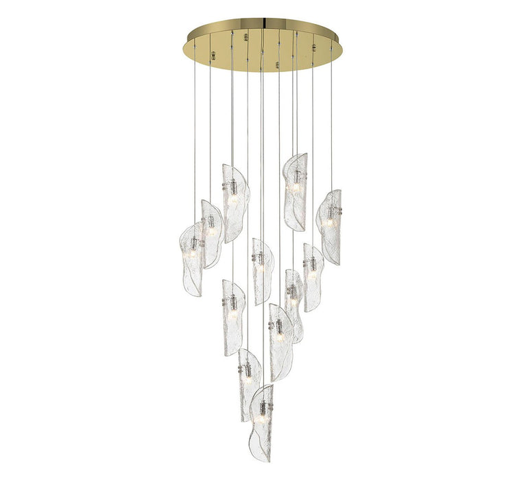 Lib & Co. - 10164-017-07 - LED Chandelier - Sorrento - Gold