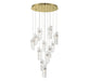 Lib & Co. - 10164-017-07 - LED Chandelier - Sorrento - Gold