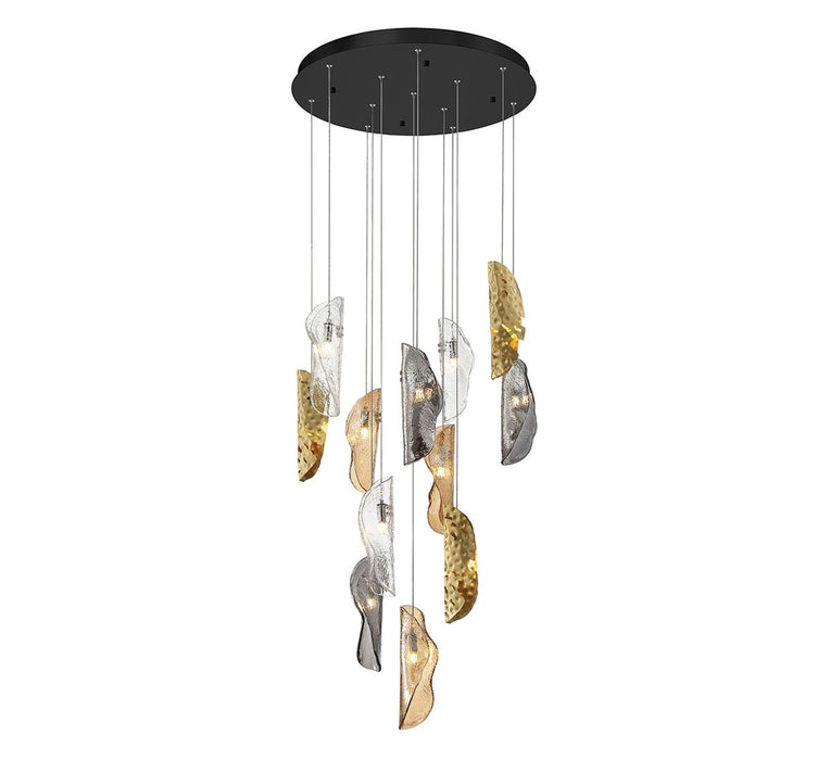 Lib & Co. - 10164-024-02 - LED Chandelier - Sorrento - Black