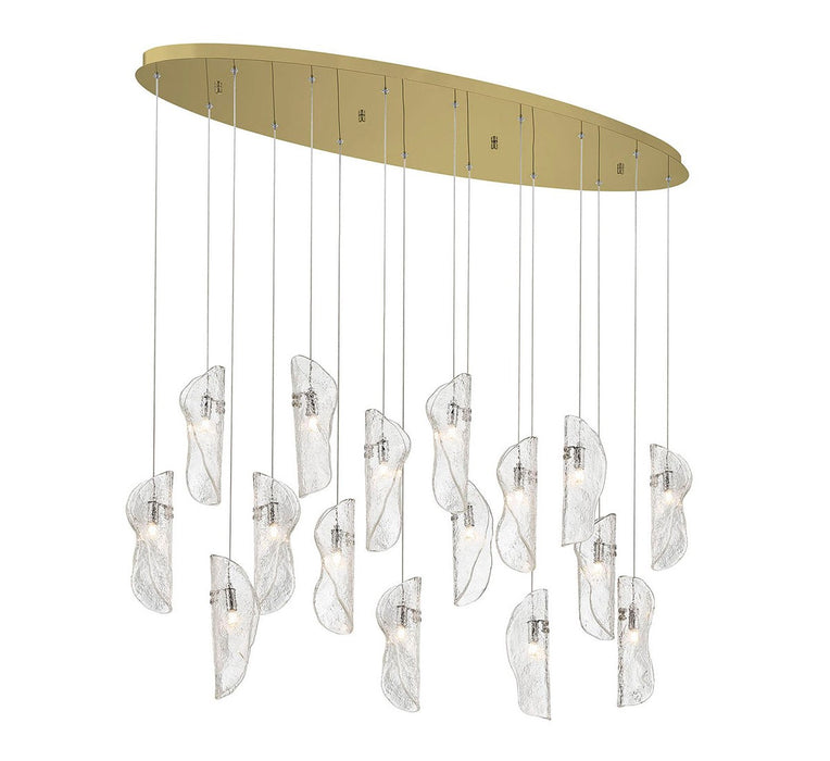 Lib & Co. - 10172-017-07 - LED Chandelier - Sorrento - Gold