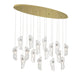 Lib & Co. - 10172-017-07 - LED Chandelier - Sorrento - Gold