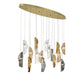 Lib & Co. - 10172-024-07 - LED Chandelier - Sorrento - Gold