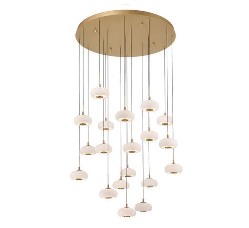 Lib & Co. - 10196-030 - LED Chandelier - Adelfia - Antique Brass