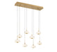 Lib & Co. - 10198-030 - LED Chandelier - Adelfia - Antique Brass