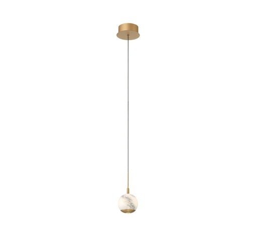 Baveno LED Pendant Painted Antique Brass