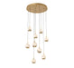 Lib & Co. - 10204-030 - LED Chandelier - Baveno - Painted Antique Brass