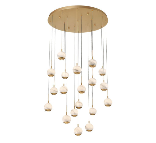 Lib & Co. - 10205-030 - LED Chandelier - Baveno - Painted Antique Brass
