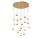 Lib & Co. - 10205-030 - LED Chandelier - Baveno - Painted Antique Brass