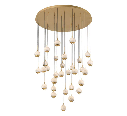 Lib & Co. - 10206-030 - LED Chandelier - Baveno - Painted Antique Brass