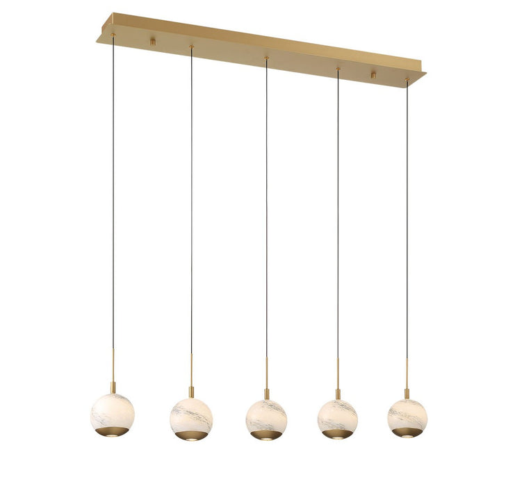 Lib & Co. - 10208-030 - LED Chandelier - Baveno - Painted Antique Brass