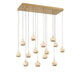 Lib & Co. - 10209-030 - LED Chandelier - Baveno - Painted Antique Brass