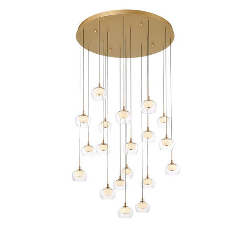 Lib & Co. - 10214-030 - LED Chandelier - Manarola - Painted Antique Brass