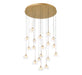 Lib & Co. - 10214-030 - LED Chandelier - Manarola - Painted Antique Brass
