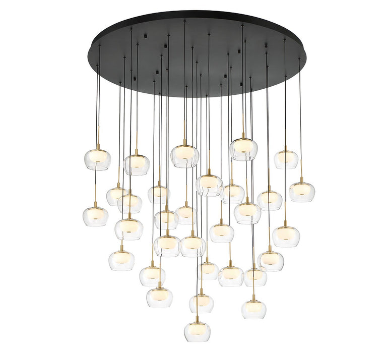 Lib & Co. - 10215-02 - LED Chandelier - Manarola - Matte Black