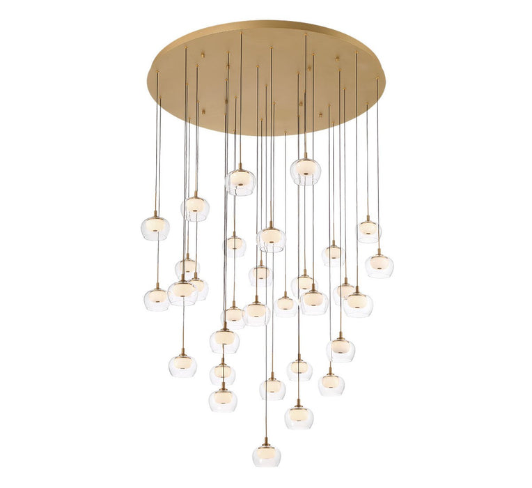 Lib & Co. - 10215-030 - LED Chandelier - Manarola - Painted Antique Brass