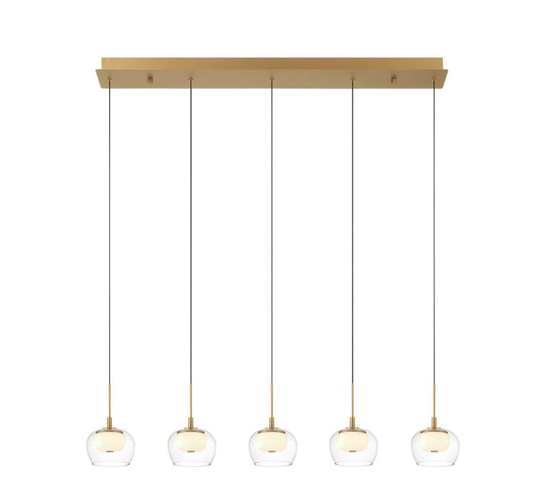 Lib & Co. - 10217-030 - LED Chandelier - Manarola - Painted Antique Brass