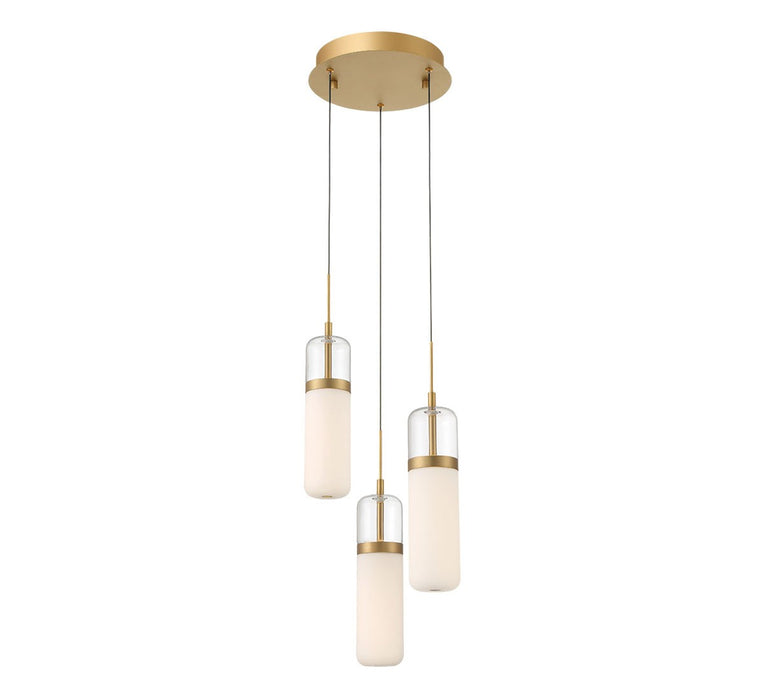 Lib & Co. - 10221-030 - LED Pendant - Verona - Painted Antique Brass