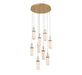 Lib & Co. - 10222-030 - LED Chandelier - Verona - Painted Antique Brass