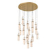 Lib & Co. - 10223-030 - LED Chandelier - Verona - Painted Antique Brass
