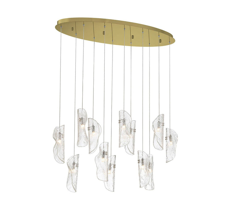Lib & Co. - 12034-017-07 - LED Chandelier - Sorrento - Gold