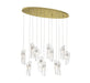 Lib & Co. - 12034-017-07 - LED Chandelier - Sorrento - Gold