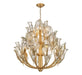 Lib & Co. - 12049-028 - 20 Light Chandelier - Brindisi - Gold Leaf
