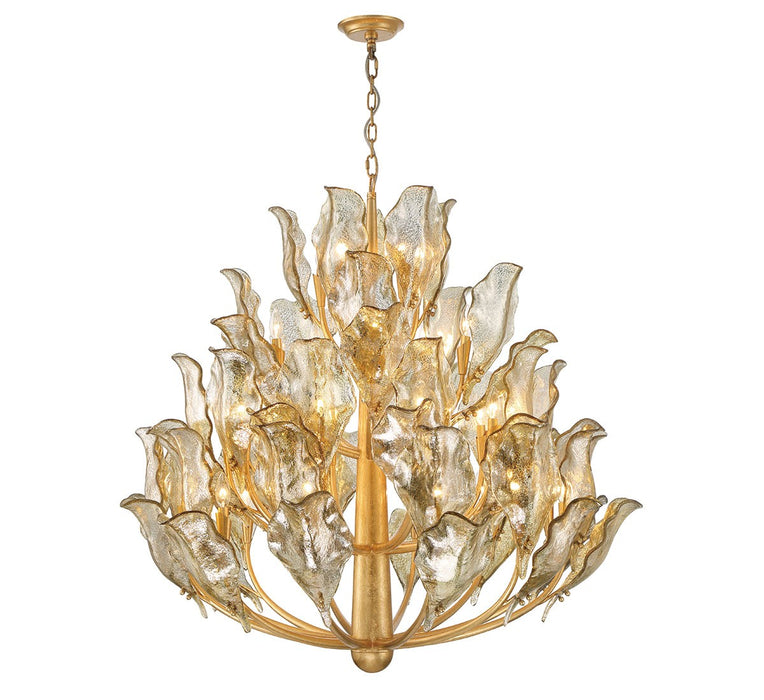 Lib & Co. - 12050-028 - 32 Light Chandelier - Brindisi - Gold Leaf