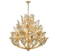 Lib & Co. - 12050-028 - 32 Light Chandelier - Brindisi - Gold Leaf