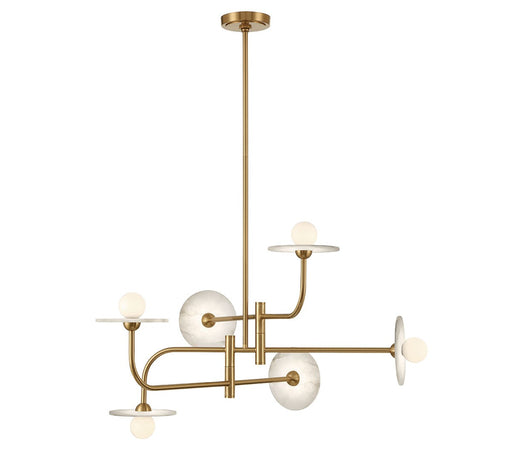 Teramo LED Chandelier Brushed brass
