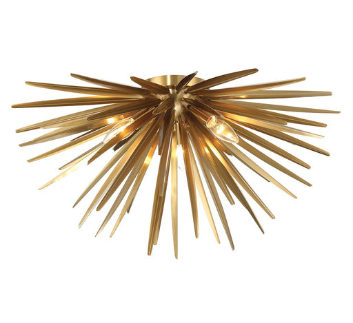 Lib & Co. - 12058-05 - Three Light Ceiling Mount - Trapani - Soft Brass